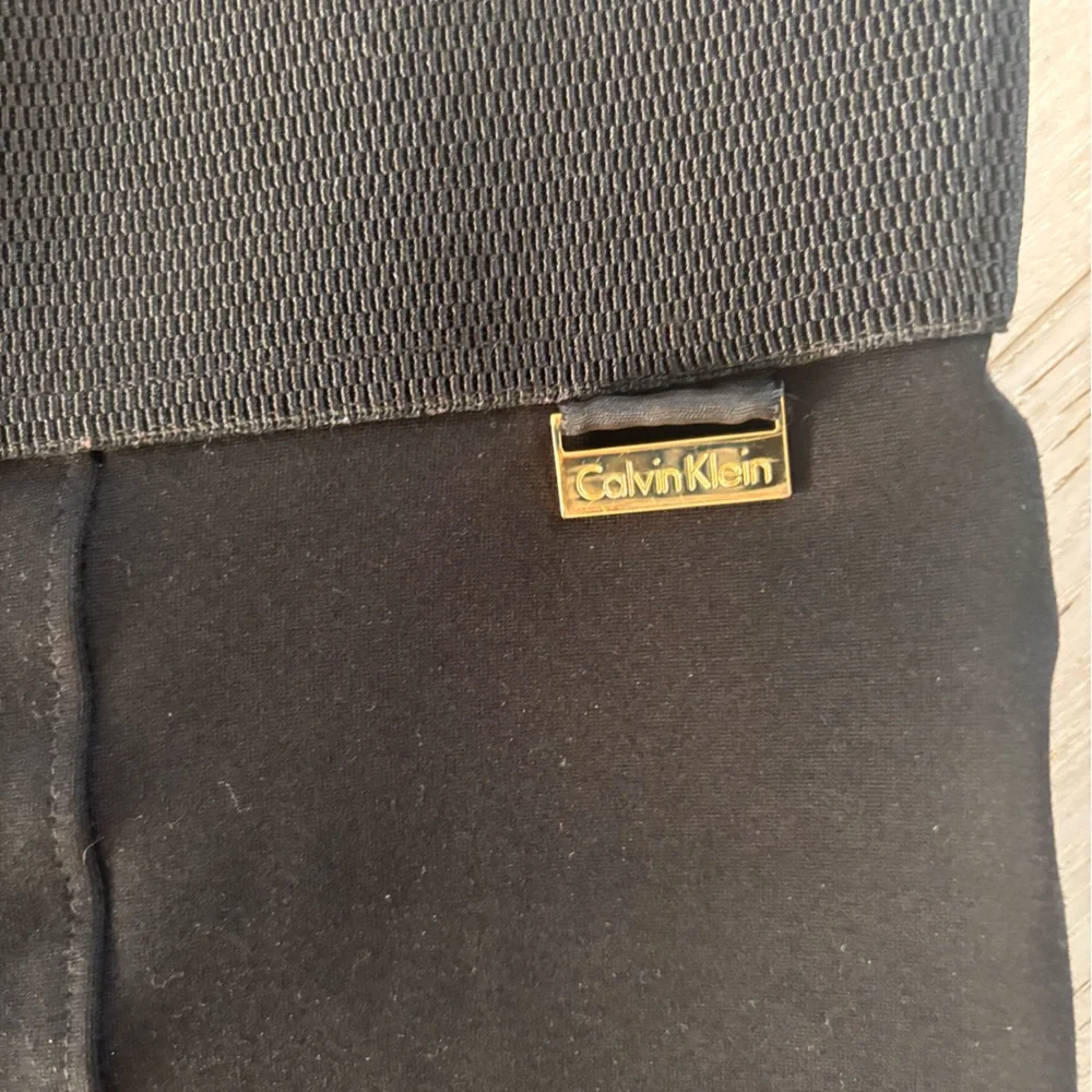 Calvin Klein Women's Classic Black Straight Leg Pants - Picture 3 of 8
